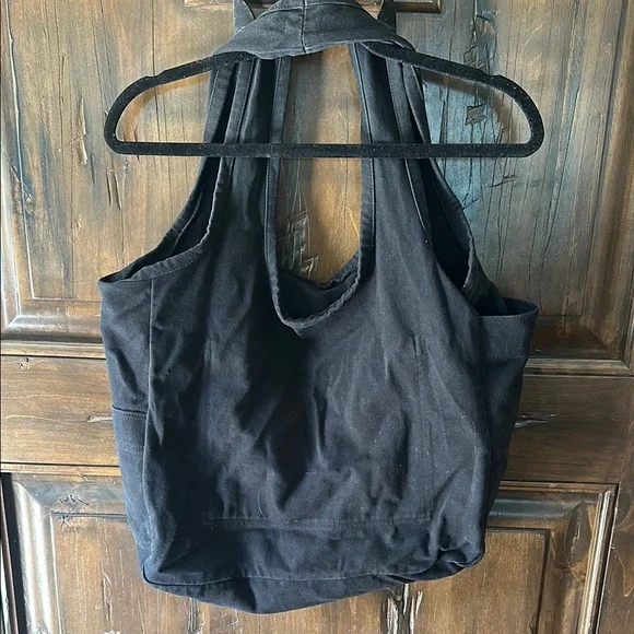 Lauren Moshi Black and White Tote with Bow - Picture 6 of 6